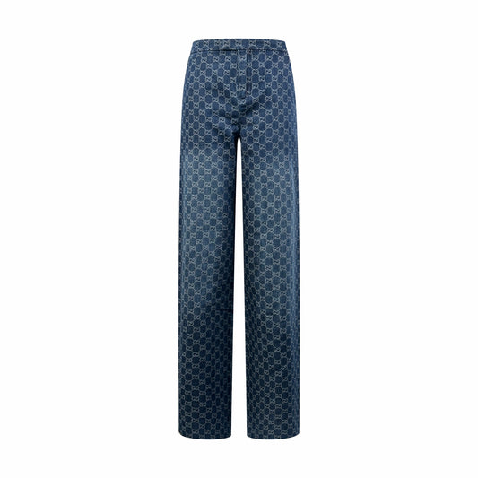 2026 Women's GU All-Over Jacquard Print Pants (DD163)
