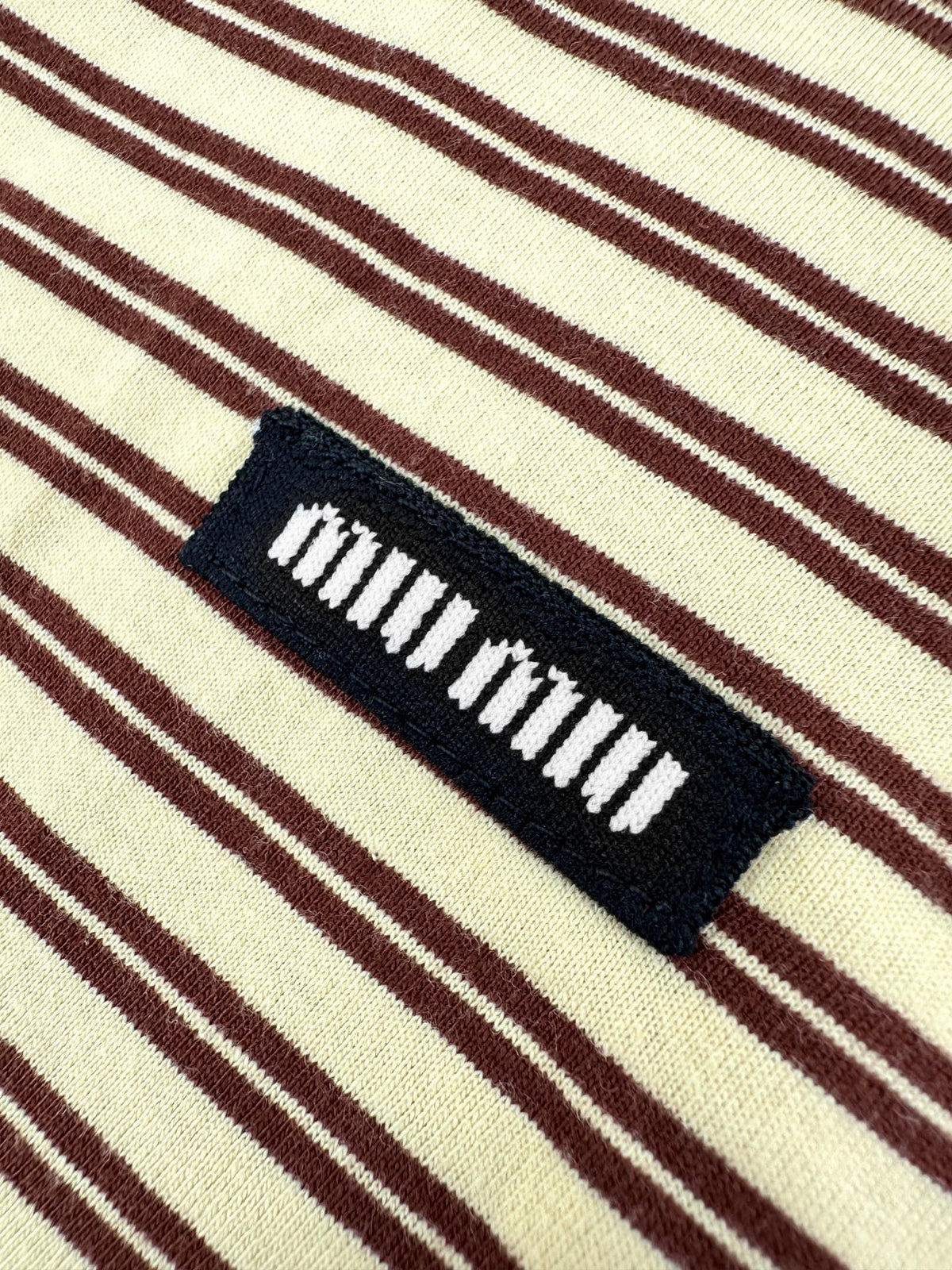 2026 Women's MM Logo Striped Henry Collar Long Sleeve (FF845)