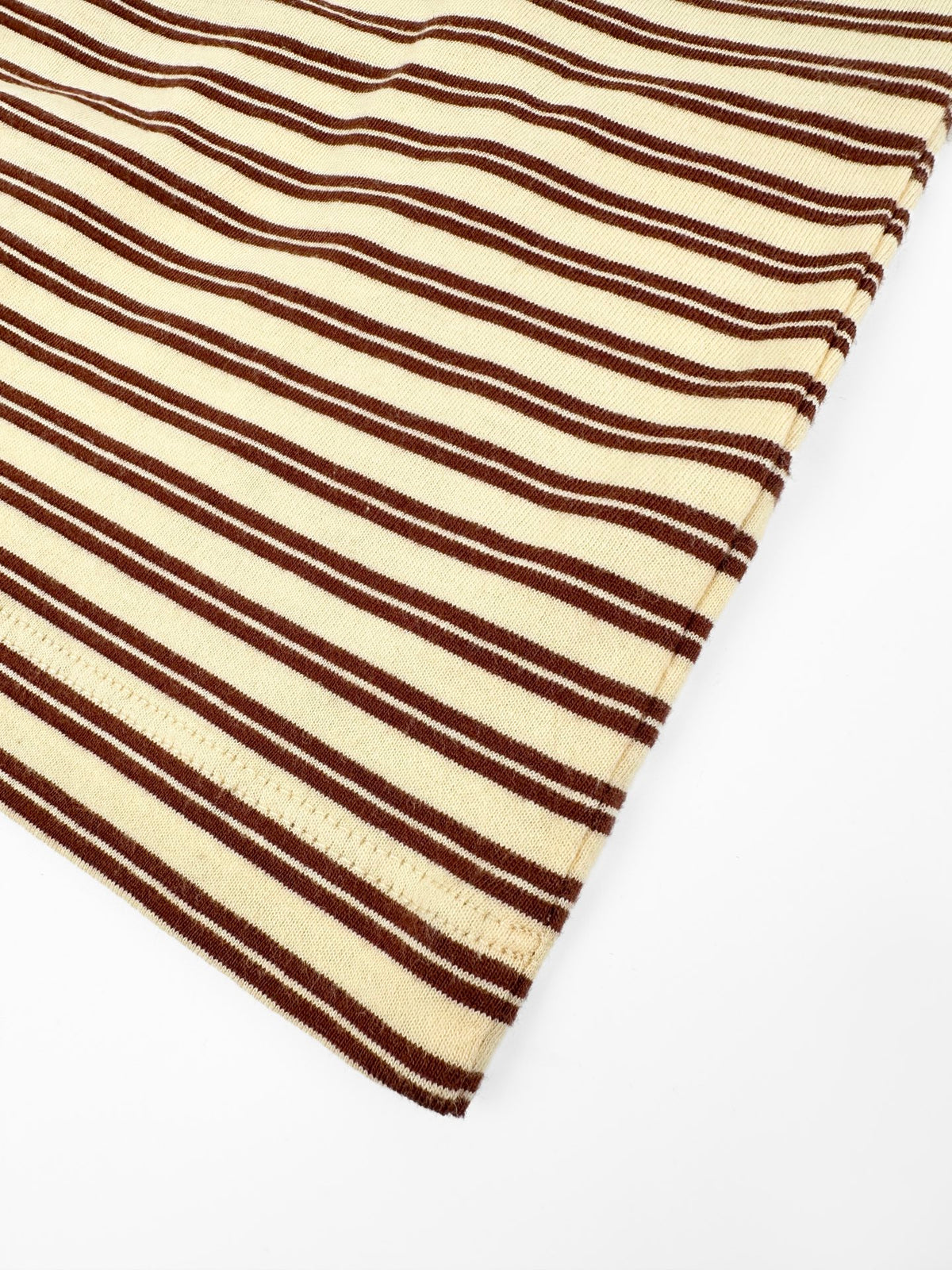 2026 Women's MM Logo Striped Henry Collar Long Sleeve (FF845)