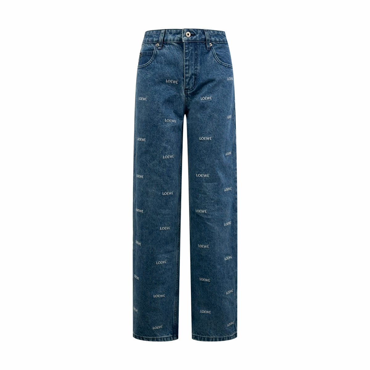 2026 Women's Way Denim Pants with Embroidered Logo (EE455)