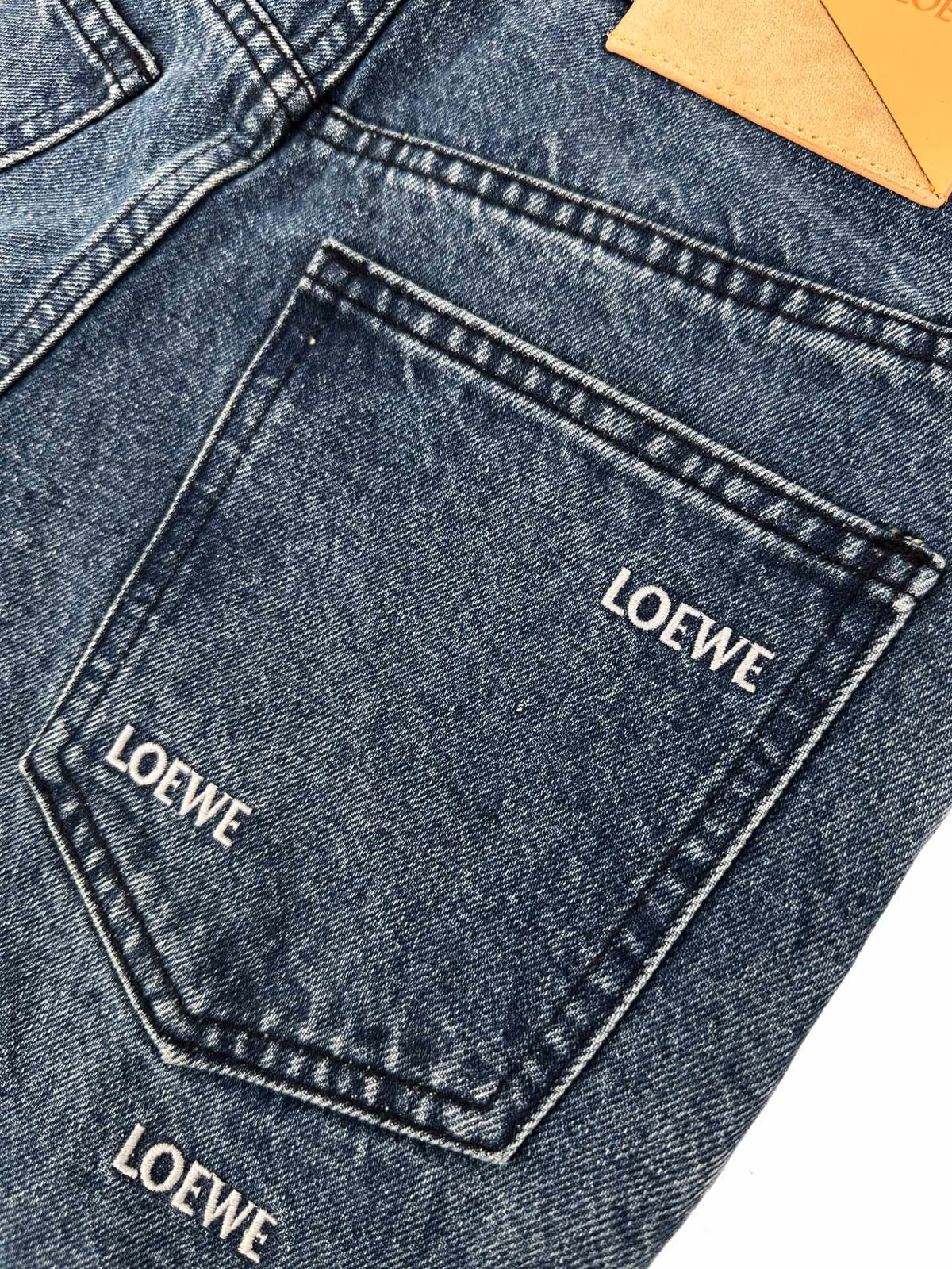 2026 Women's Way Denim Pants with Embroidered Logo (EE455)