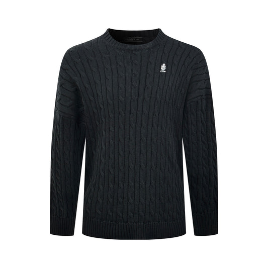 2026 New Model Triangle Brand Embroidered Twisted Knit Sweater (CC7032-B20)