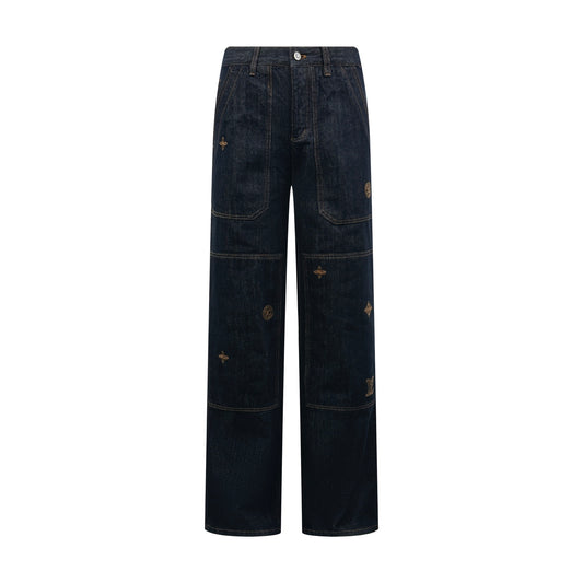 2026 new model LY embroidered logo jeans (BB4058-B70)