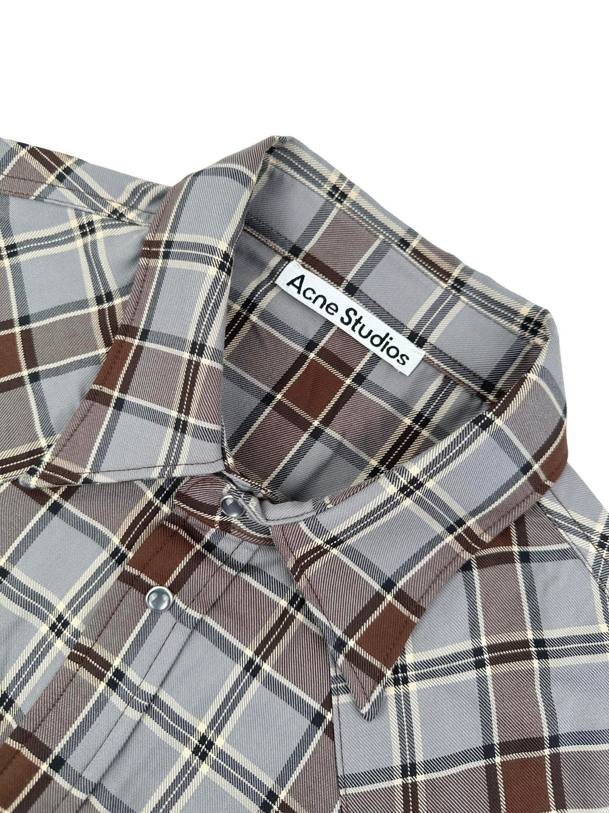 2026 New Model Acn Logo Embroidered Checkered Shirt (CC7026-B60)