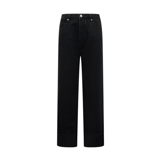 2026 New BV Knitted Leather Flared Jeans (AA1058-B75)