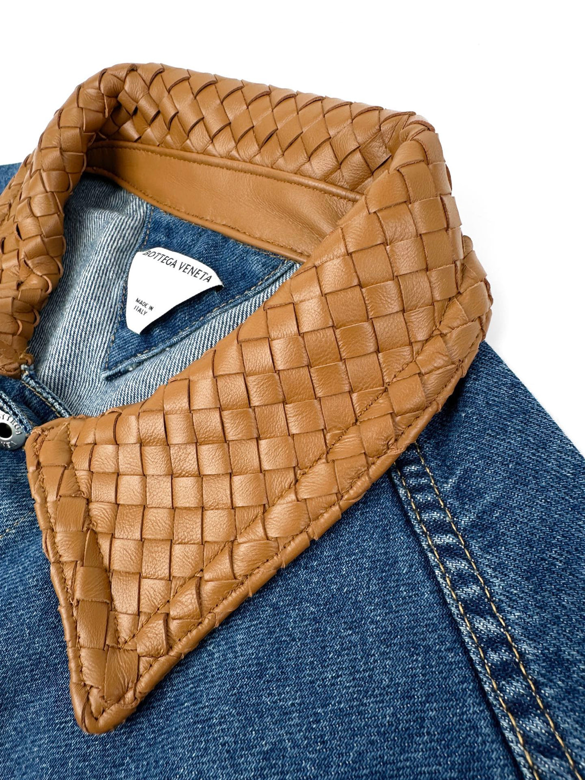 2026 new BV woven leather denim jacket (BB4040-C80)