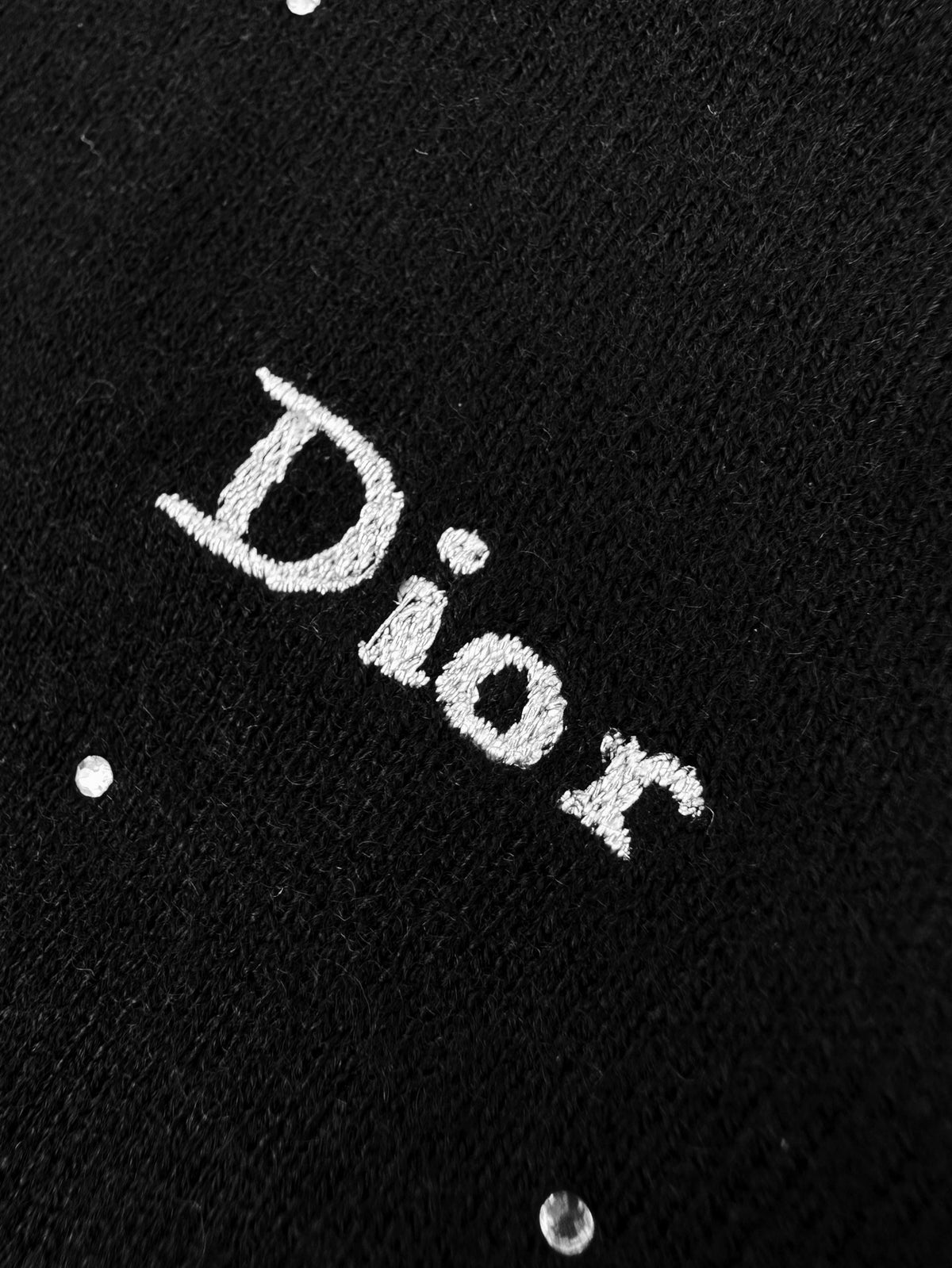 2026 Women's CD Embroidered Crystal Cardigan Sweater (DD198)