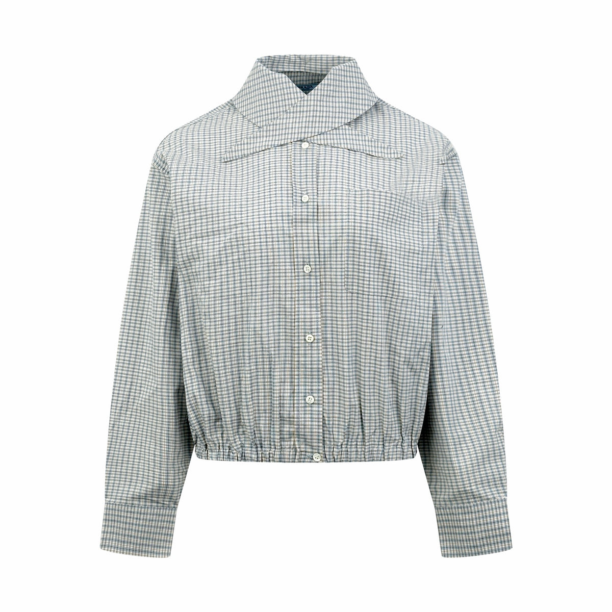 2026 Women's Triangle Brand Triangle Pattern Checkered Bowtie Shirt (FF847)