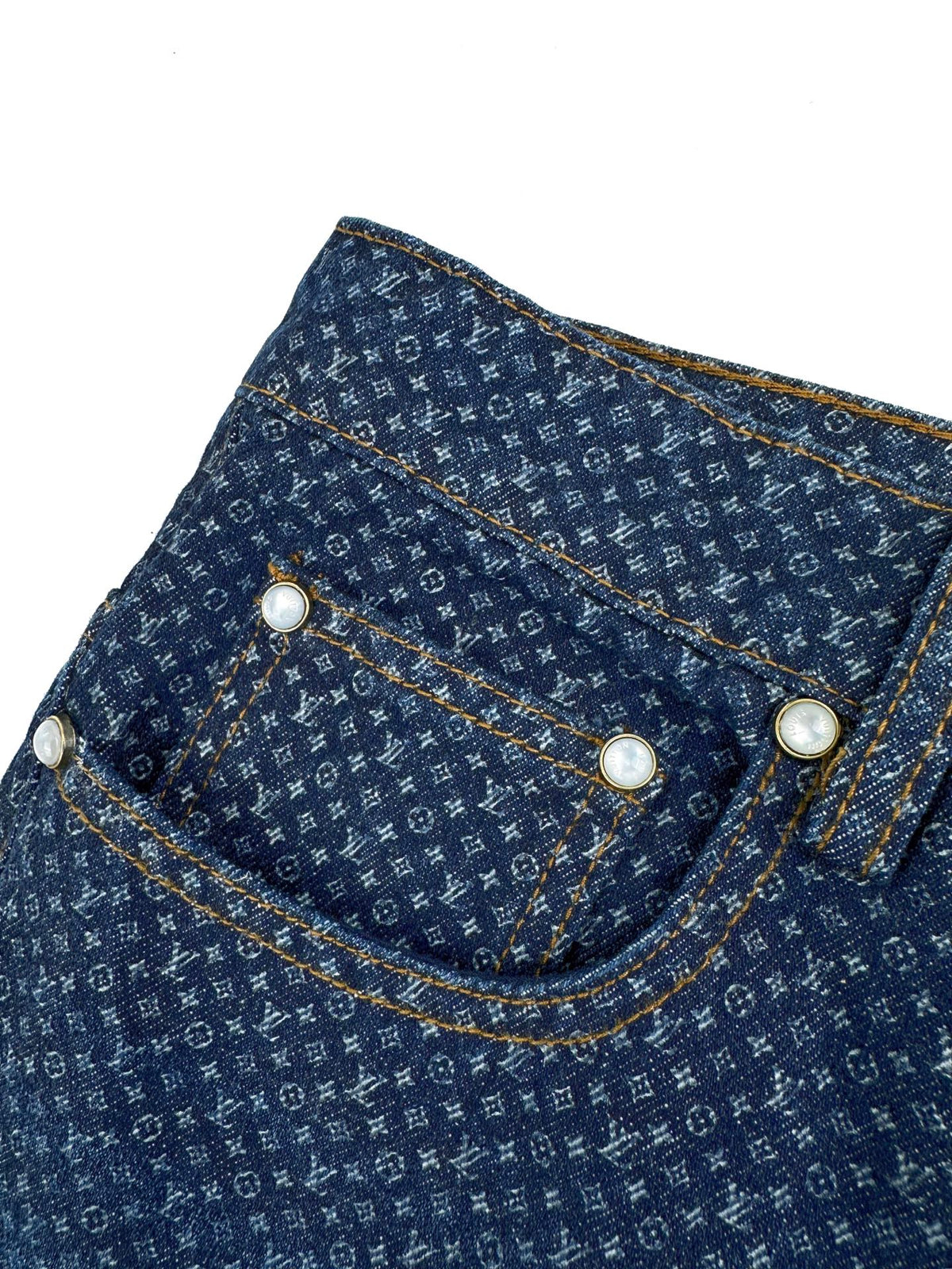 2026 New Model LY Printed Label Denim Pants (AA1038-B90)