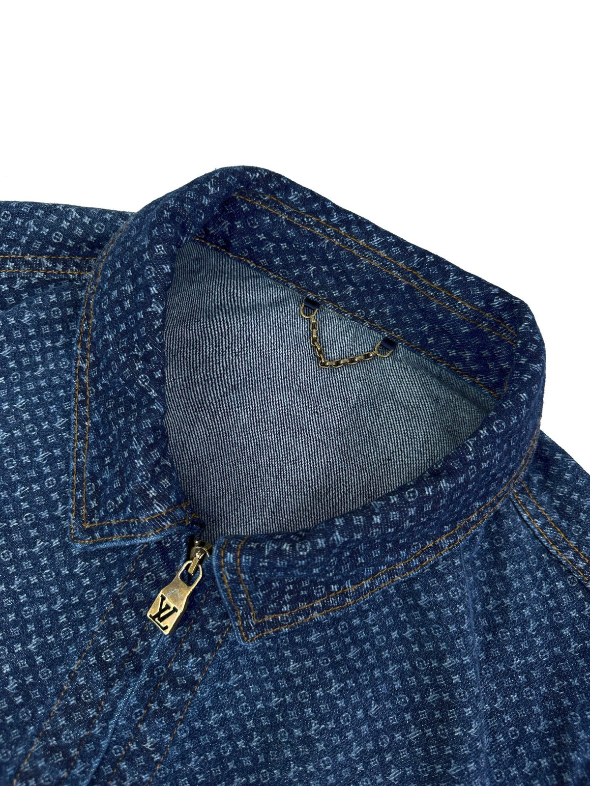2026 New Model LY Full-Print Logo Zipper Denim Jacket (AA1032-C30)