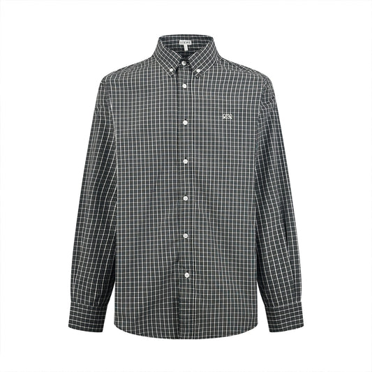 2026 New Style Way Embroidered Checkered Shirt (BB4055-B40)