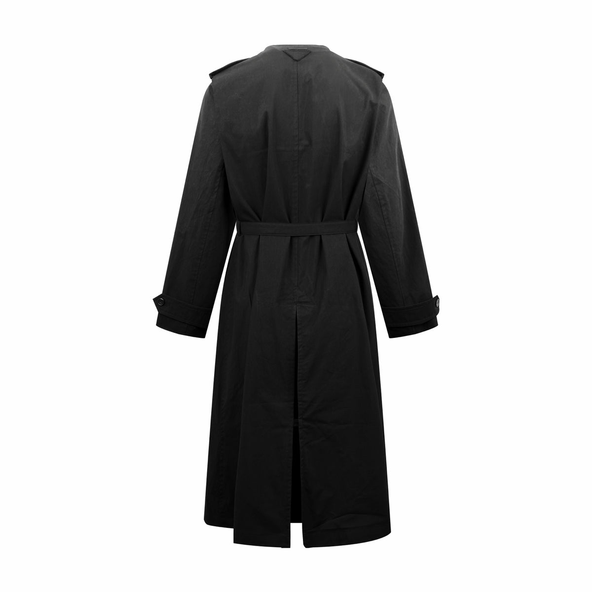 2026 Women's Triangle Brand Triangle Logo Double-Peaked Coat (FF835)